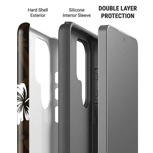 NFL Cleveland Browns Tropical Print Galaxy S26 Ultra Impact Case