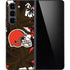 NFL Cleveland Browns Tropical Print Galaxy Z Fold5 5G Skin