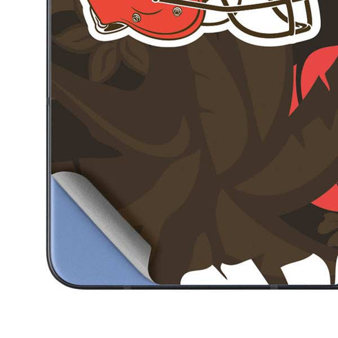 NFL Cleveland Browns Tropical Print Galaxy Z Fold5 5G Skin