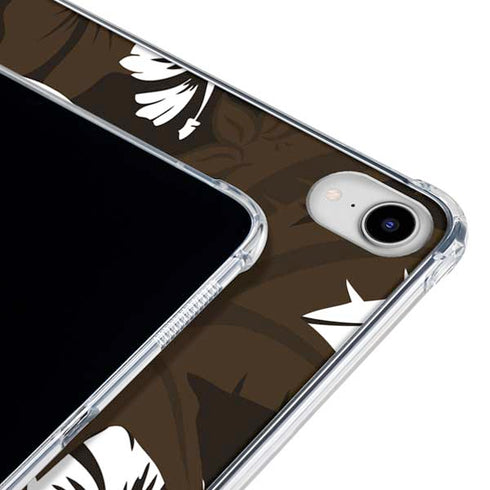 NFL Cleveland Browns Tropical Print iPad 11th Gen (2025) Clear Case