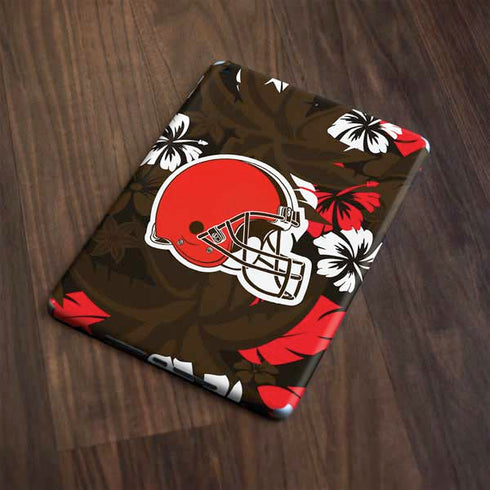NFL Cleveland Browns Tropical Print Apple iPad Skin