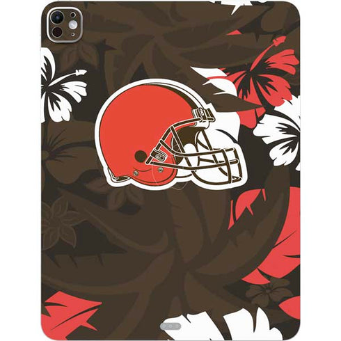 NFL Cleveland Browns Tropical Print iPad Pro 13in M4 (2024) Skin