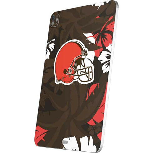 NFL Cleveland Browns Tropical Print iPad Pro 13in M4 (2024) Skin