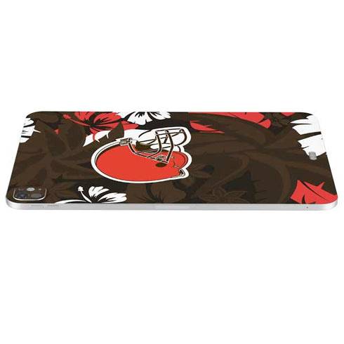 NFL Cleveland Browns Tropical Print iPad Pro 13in M4 (2024) Skin