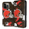 NFL Cleveland Browns Tropical Print iPhone 14 Pro Max Folio Case
