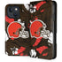 NFL Cleveland Browns Tropical Print iPhone 15 Plus Folio Case