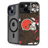 NFL Cleveland Browns Tropical Print iPhone 15 Plus Kickstand Case