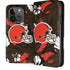 NFL Cleveland Browns Tropical Print iPhone 15 Pro Folio Case