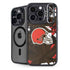 NFL Cleveland Browns Tropical Print iPhone 15 Pro Max Kickstand Case