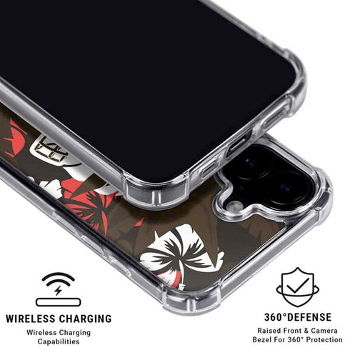 NFL Cleveland Browns Tropical Print iPhone 16 MagSafe Case
