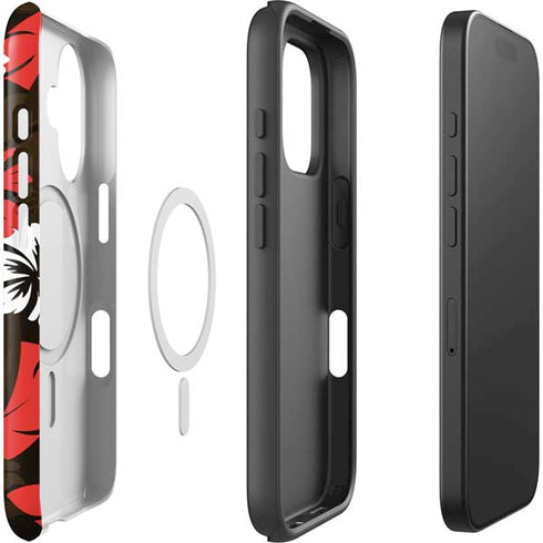 NFL Cleveland Browns Tropical Print iPhone 16 Magsafe Impact Case