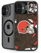 NFL Cleveland Browns Tropical Print iPhone 16 Plus Kickstand Case