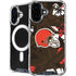 NFL Cleveland Browns Tropical Print iPhone 16 Plus MagSafe Case