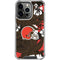 NFL Cleveland Browns Tropical Print iPhone 16 Pro Clear Case