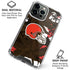NFL Cleveland Browns Tropical Print iPhone 16 Pro Clear Case