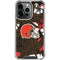NFL Cleveland Browns Tropical Print iPhone 16 Pro Max Clear Case