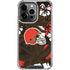 NFL Cleveland Browns Tropical Print iPhone 16 Pro Max Clear Case