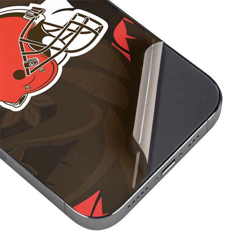 NFL Cleveland Browns Tropical Print iPhone 16 Pro Skin