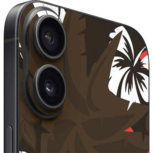 NFL Cleveland Browns Tropical Print iPhone 16 Skin