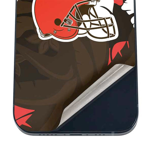 NFL Cleveland Browns Tropical Print iPhone 16 Skin