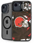 NFL Cleveland Browns Tropical Print iPhone 16e Kickstand Case