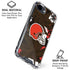 NFL Cleveland Browns Tropical Print iPhone 16e Clear Case