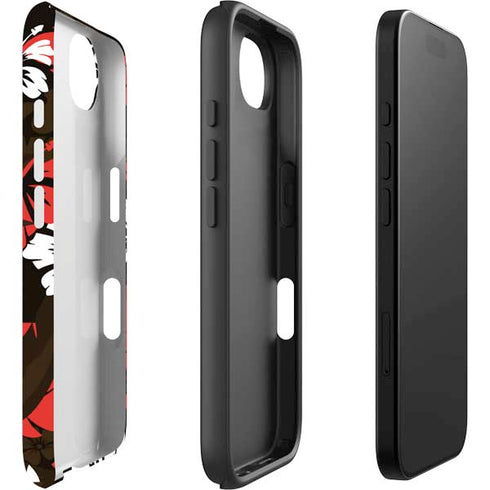 NFL Cleveland Browns Tropical Print iPhone 16e Impact Case