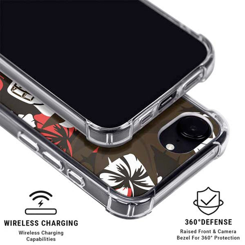 NFL Cleveland Browns Tropical Print iPhone 16e MagSafe Case