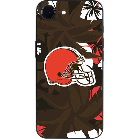 NFL Cleveland Browns Tropical Print iPhone 16e Skin