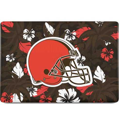 NFL Cleveland Browns Tropical Print MacBook Skins