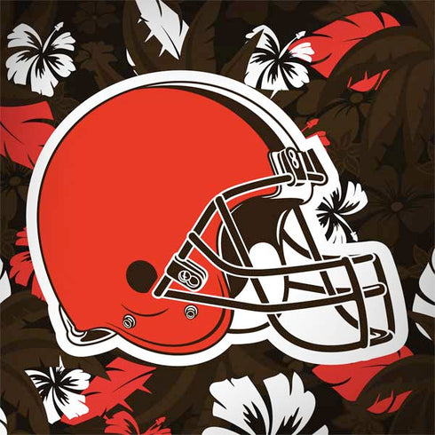 NFL Cleveland Browns Tropical Print MacBook Skins