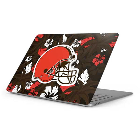 NFL Cleveland Browns Tropical Print Apple MacBook Pro 16-inch Skin