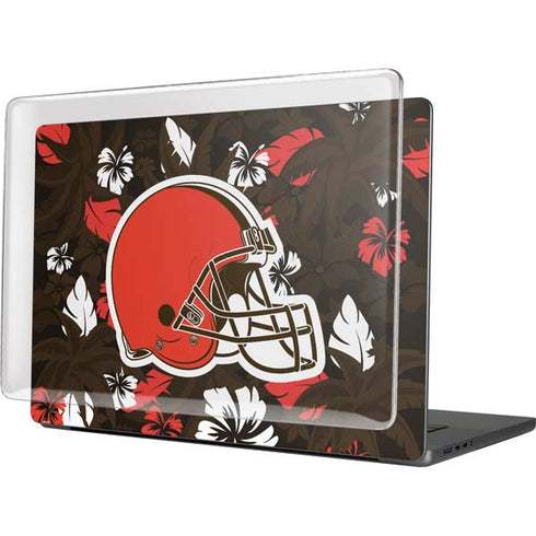 NFL Cleveland Browns Tropical Print MacBook Cases