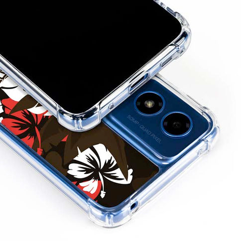 NFL Cleveland Browns Tropical Print Moto G 5G (2024) Clear Case