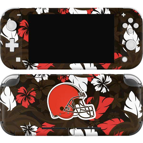 NFL Cleveland Browns Tropical Print Nintendo Switch Lite Skin