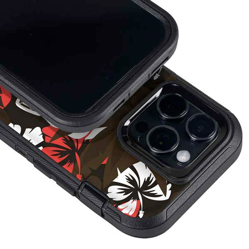 NFL Cleveland Browns Tropical Print Otterbox Defender iPhone Skin