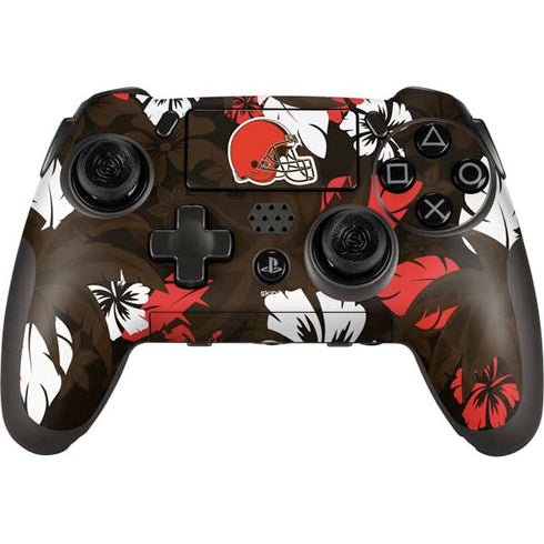 NFL Cleveland Browns Tropical Print PlayStation Scuf Vantage 2 Controller Skin