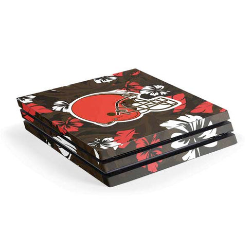 NFL Cleveland Browns Tropical Print PlayStation PS4 Skins