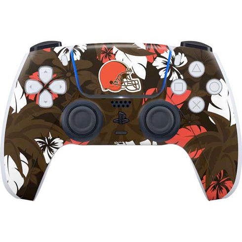 NFL Cleveland Browns Tropical Print PlayStation PS5 Skins