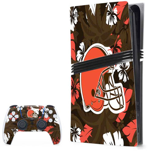 NFL Cleveland Browns Tropical Print PlayStation PS5 Skins