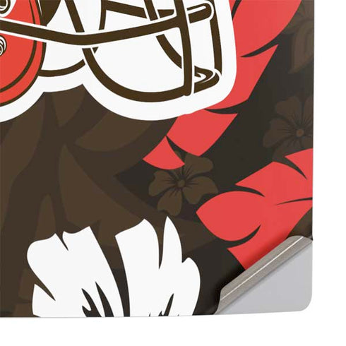 NFL Cleveland Browns Tropical Print PS5 Pro Console Skin