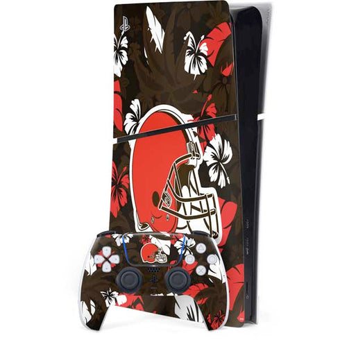 NFL Cleveland Browns Tropical Print PlayStation PS5 Skins