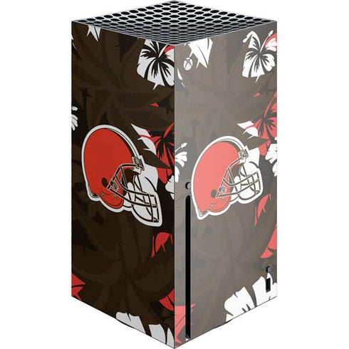 NFL Cleveland Browns Tropical Print Xbox Series X Skins