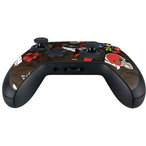 NFL Cleveland Browns Tropical Print Xbox Series X Controller Skin