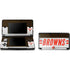 NFL Cleveland Browns White Striped Nintendo Skins