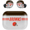 NFL Cleveland Browns White Striped Amazon Echo Buds Skin