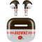 NFL Cleveland Browns White Striped Apple AirPods (3rd Gen 2021) Skin