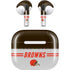 NFL Cleveland Browns White Striped Apple AirPods (3rd Gen 2021) Skin