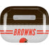 NFL Cleveland Browns White Striped Apple AirPods Pro Skin