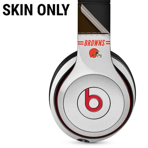 NFL Cleveland Browns White Striped Beats Solo 3 Wireless Skin
